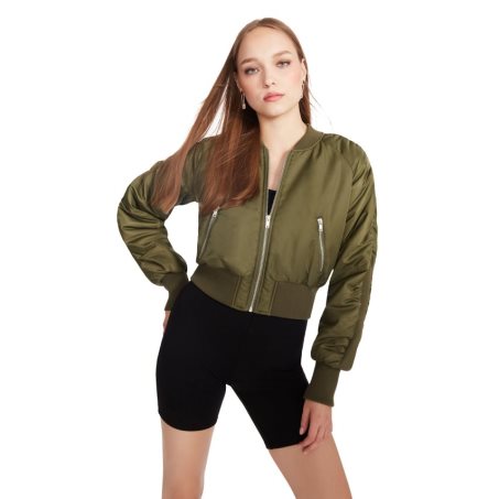 Chaquetas Steve Madden Eva Mujer Verde Oliva | ES UY381S